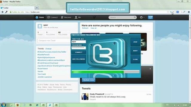 Twitter Bot Get More Followers on Twitter FREE