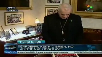 Cardenal Keith O'Brien no asistirá a cónclave
