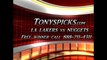 Denver Nuggets versus LA Lakers Pick Prediction NBA Pro Basketball Odds Preview 2-25-2013