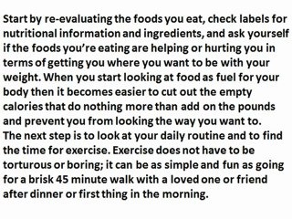 Tips for Reduce the Overweight and make a permanent change.