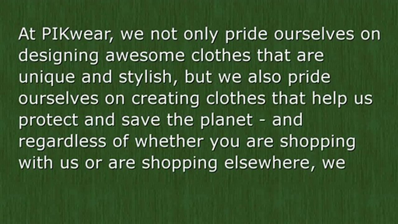 Does Ecologically-Conscious Clothing Matter?