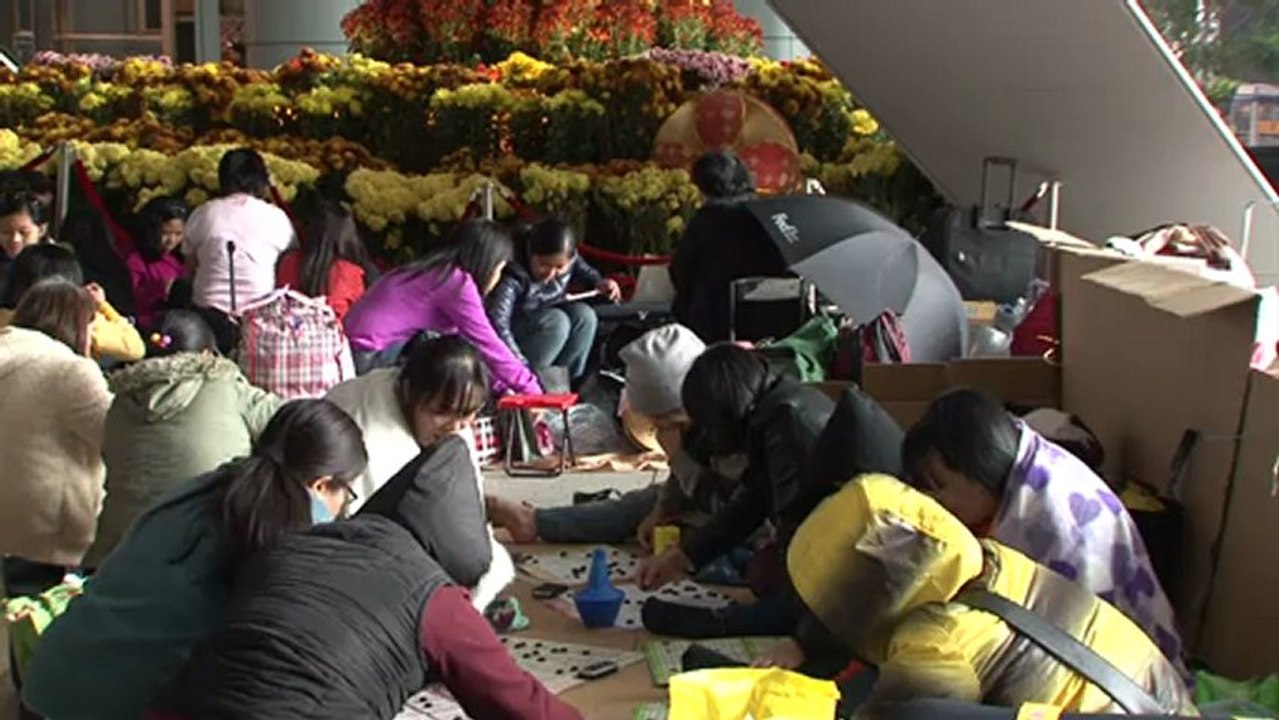 Foreign maids fight for residency in Hong Kong
