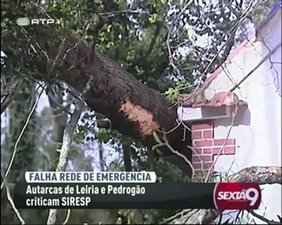 2013.02.22 Sexta às 9 - SIRESP falhou durante a tempestade de 2013.01.19