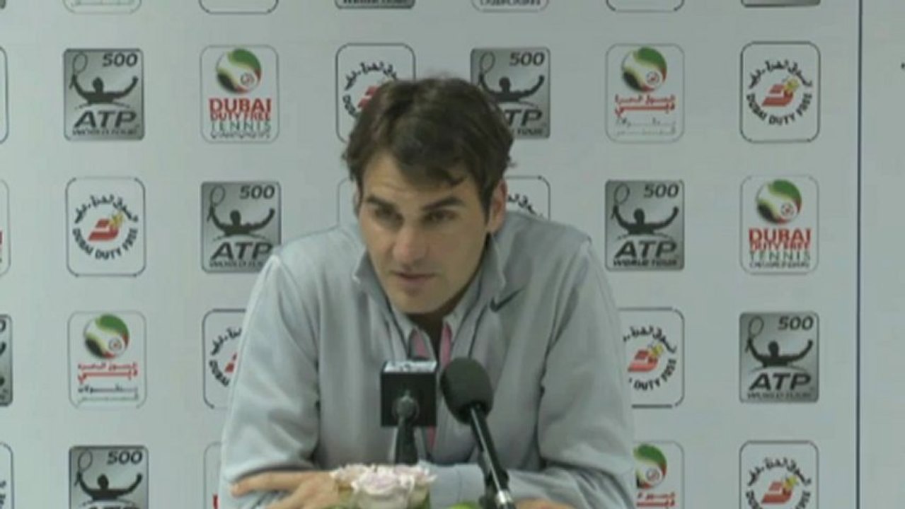 Dubai: Federer: 