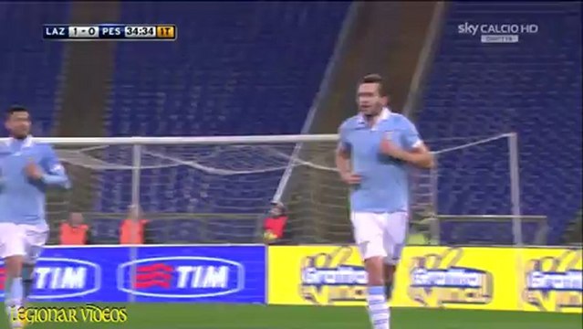 Senad Lulic goal & assisst Vs Pescara 25-2-2013 HD