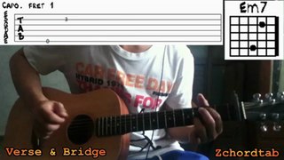 How To Play Yellow Raincoat - Justin Bieber Chords Tabs Guitar Tutorial Lesson