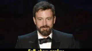 Actor director Ben Affleck presents onstage Oscars 2013