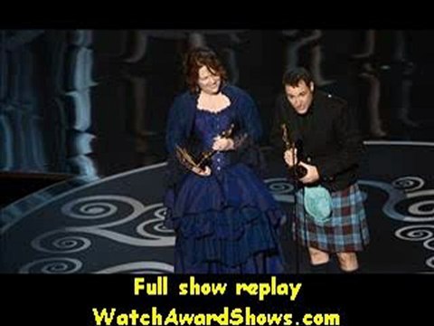 #Brenda Chapman and Mark Andrews accept the Best Animated Feature Film award for Brave onstage Oscars 2013