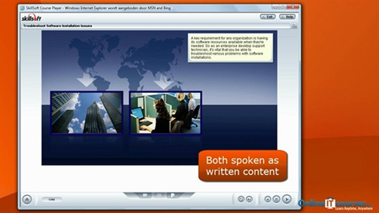 Training course: Windows 7: Enterprise Desktop Support Technician (exam 70-685)