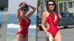 Lizzie Cundy looks smokin' in a red hot bikini