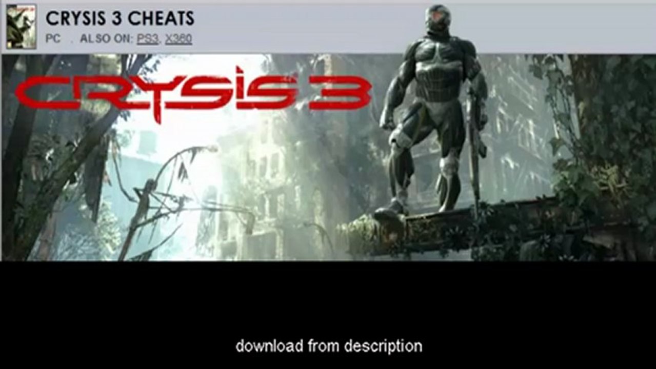 Crysis 3 cheat trainer hack PC