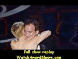 @Quentin Tarantino accepts the Best Writing from actress Charlize Theron and actor Dustin Hoffman Oscars 2013