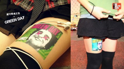 Green Day Buys Ad Space On Japanese Fan Girls Thighs