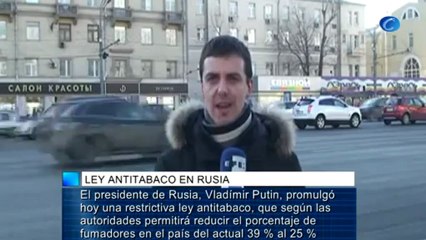 Putin da luz verde a una restrictiva ley antitabaco