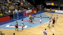 French handball goalkeeper scores freak goal