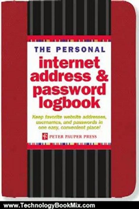Technology Book Review: The Personal Internet Address & Password Logbook (Red) by Peter Pauper Press
