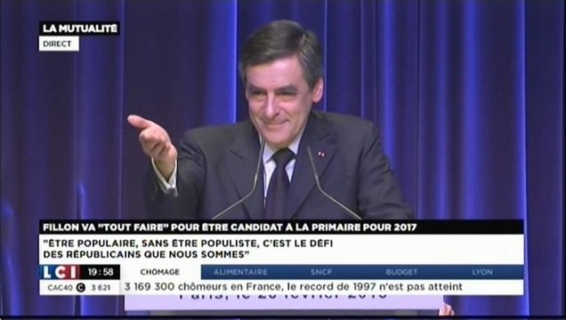 Nous sommes réunis pour réagir ensemble - François Fillon à la Mutualité