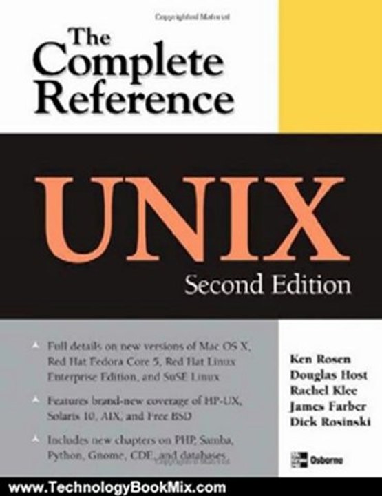 Technology Book Review: UNIX: The Complete Reference, Second Edition (Complete Reference Series) by Kenneth Rosen, Douglas Host, Rachel Klee, Richard Rosinski