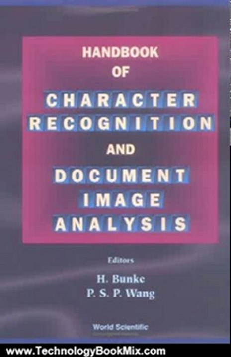 Technology Book Review: Handbook of Character Recognition and Document Image Analysis by H. Bunke, P. S. P. Wang