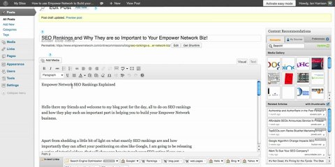 SEO Rankings Tutorial 1