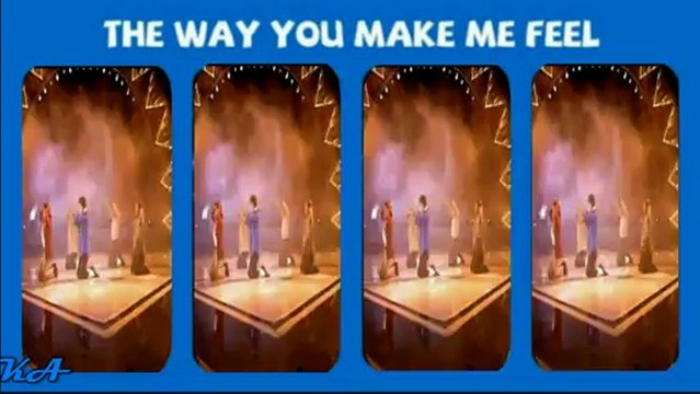 Michael Jackson The way you make me feel at the Grammys Four spilt screens