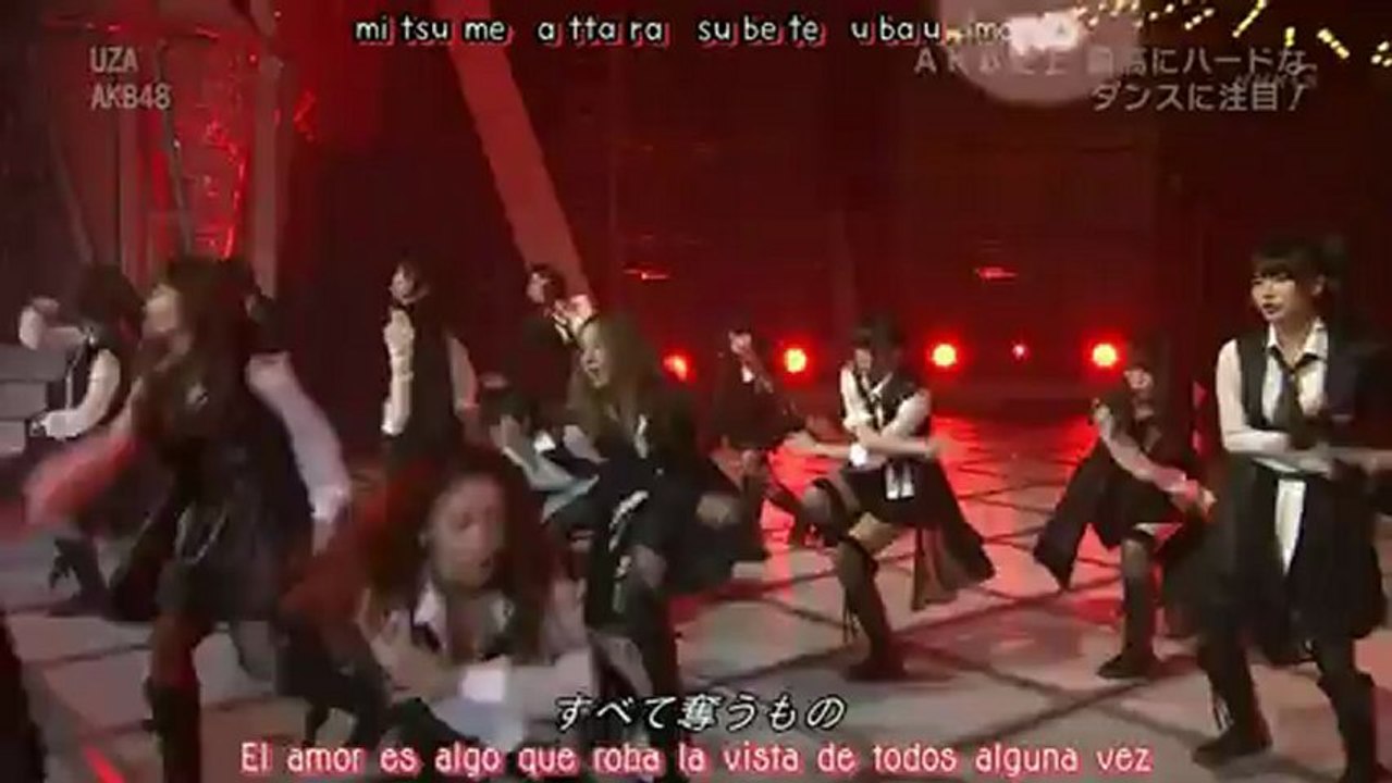 AKB48 - UZA live karaoke y sub español
