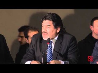 Napoli - Maradona: "Chi non salta Juventino è....." (26.02.13)
