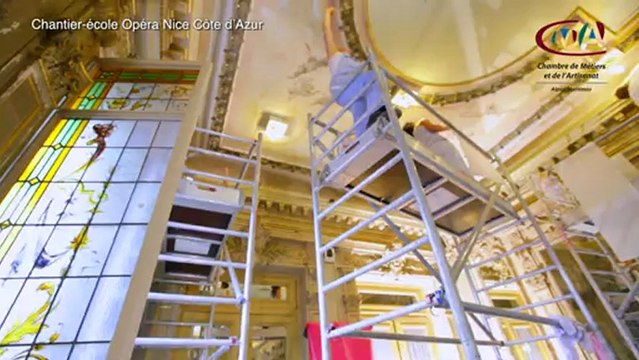 Chantier école de la CMA 06 à l'Opéra Nice Côte d'Azur