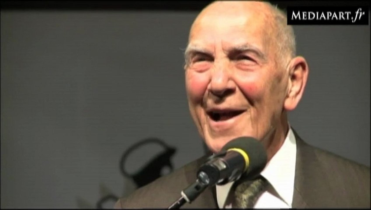 Stéphane Hessel au théâtre de la Colline : Résister, s'indigner, créer