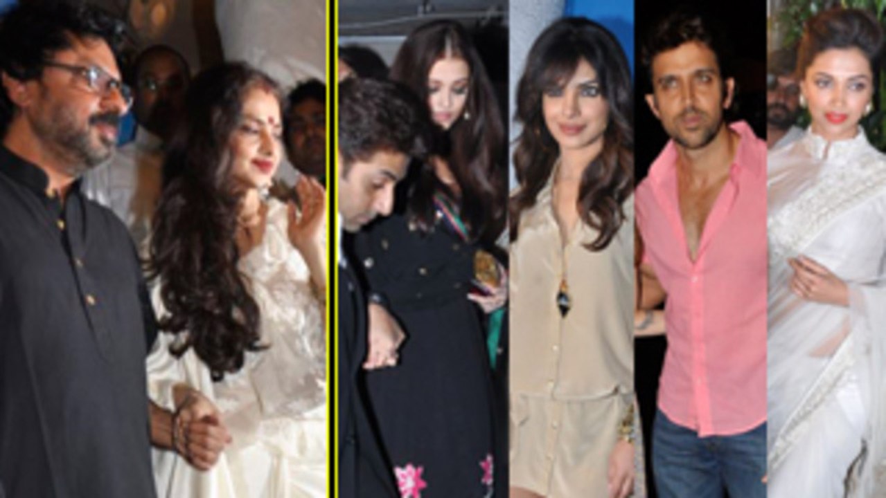 Aishwarya, Hrithik, Priyanka @ Sanjay Leela Bhansali's 50th BIRTHDAY BASH
