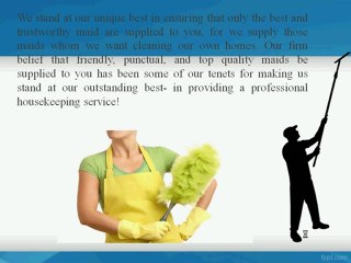 You can get maid service at less budget