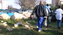 Nettoyage citoyen avec l'école de police de Nîmes