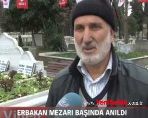 Erbakan, mezarı başında anıldı