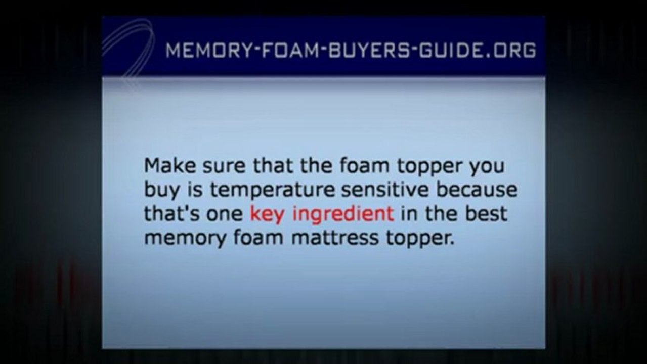 Best Memory Foam Mattress Topper