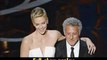 #Actress Charlize Theron and actor Dustin Hoffman present onstage Oscars 2013