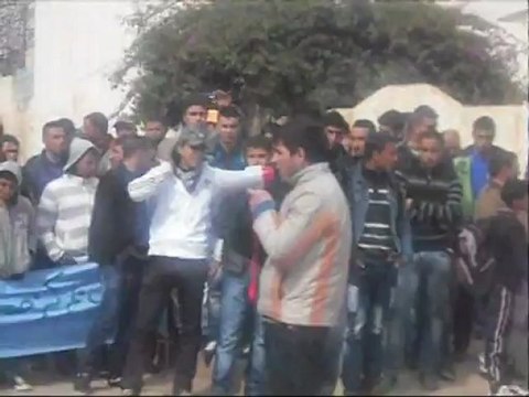 جانب من الوقفة الاحتجاجية