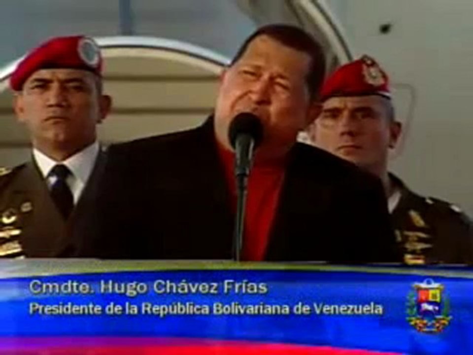 Así se despidió el presidente Chávez antes de viajar a Cuba para una nueva operación en febrero del 2012
