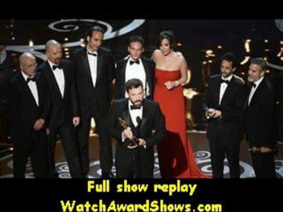 Academy Awards Actor producer director Ben Affleck accepts the Best Picture award for  Argo  Oscars 2013