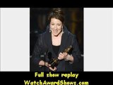 Academy Awards Jacqueline Durran accepts the Best Costume Design award for Anna Karenina onstage Oscars 2013