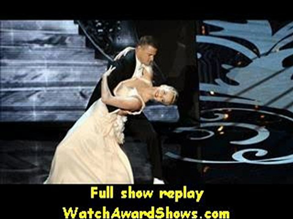 Academy Awards Charlize Theron and Channing Tatum dance onstage Oscars 2013