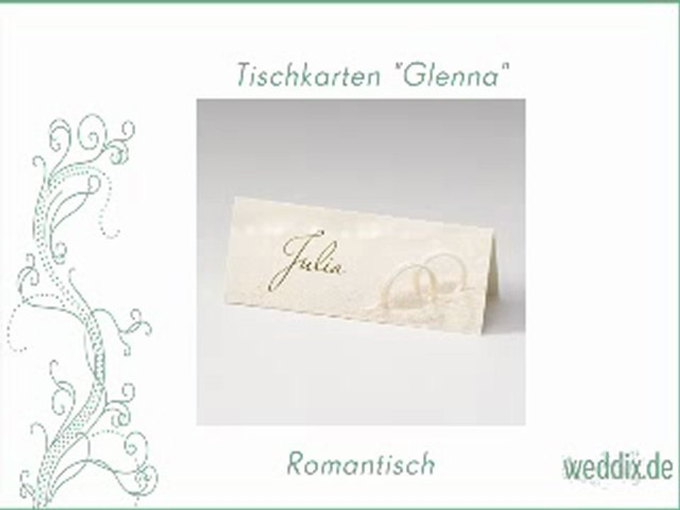 Tischkarten zur Hochzeit