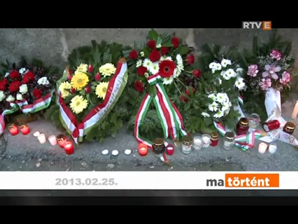 Ma történt A kommunizmus áldozataira emlékeztek 2013.02.25.