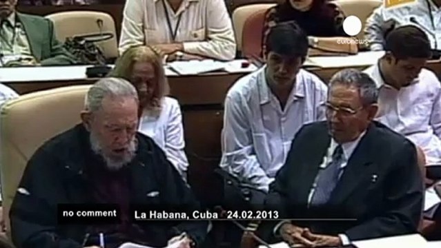 Fidel Castro is back at the national assembly - no comment