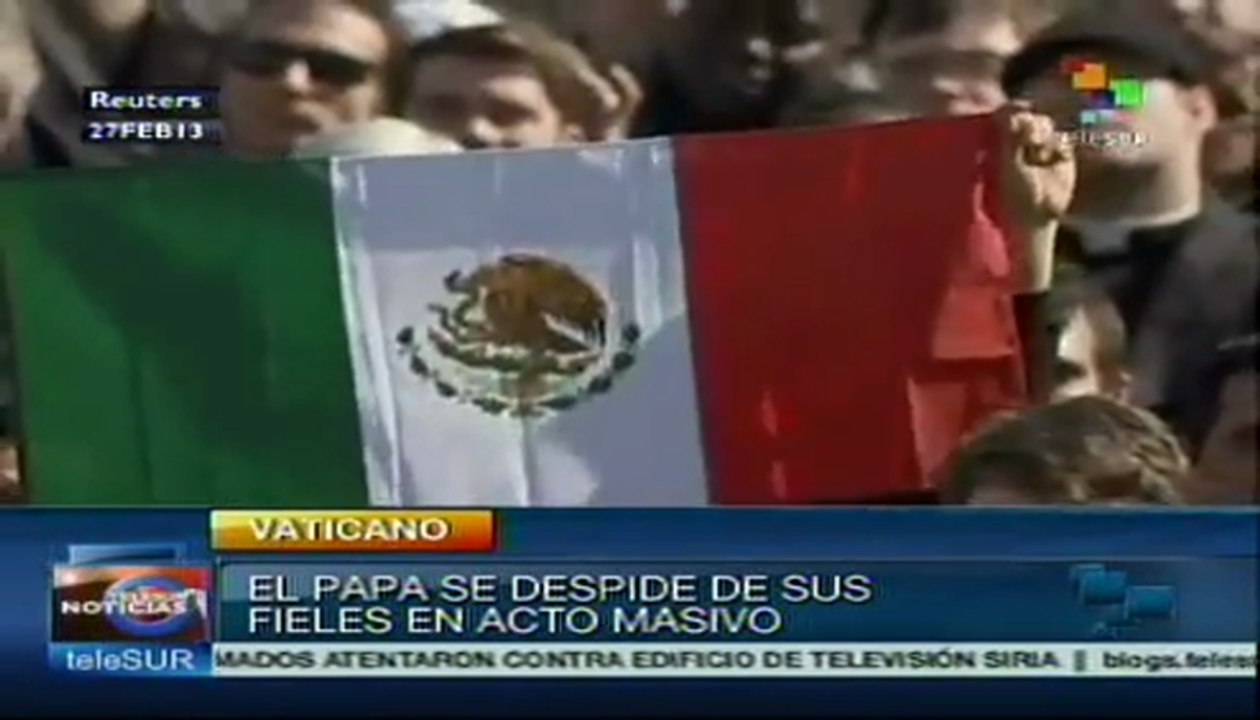 Benedicto XVI se despide de sus feligreses