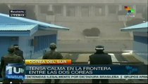 Tensa calma en la frontera entre las dos coreas