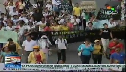 Protestas en apoyo a los mineros de La Guajira colombiana