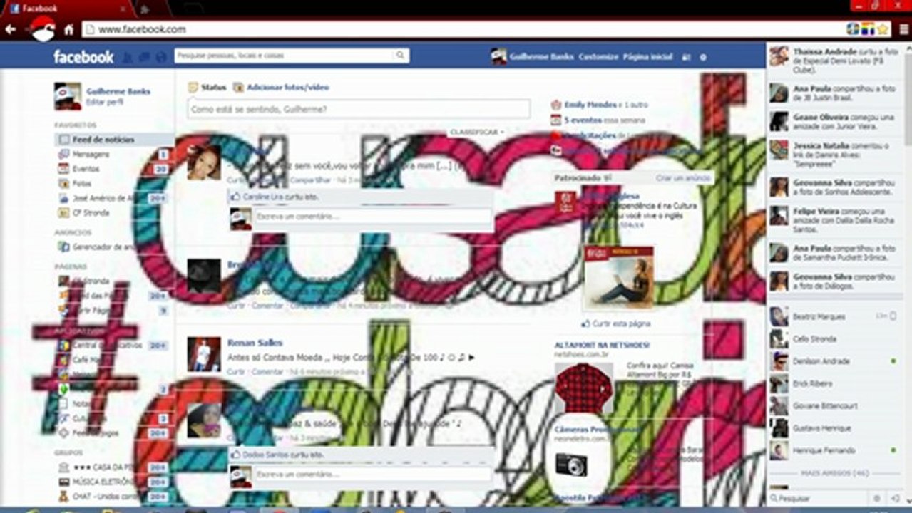Como mudar o tema do facebook