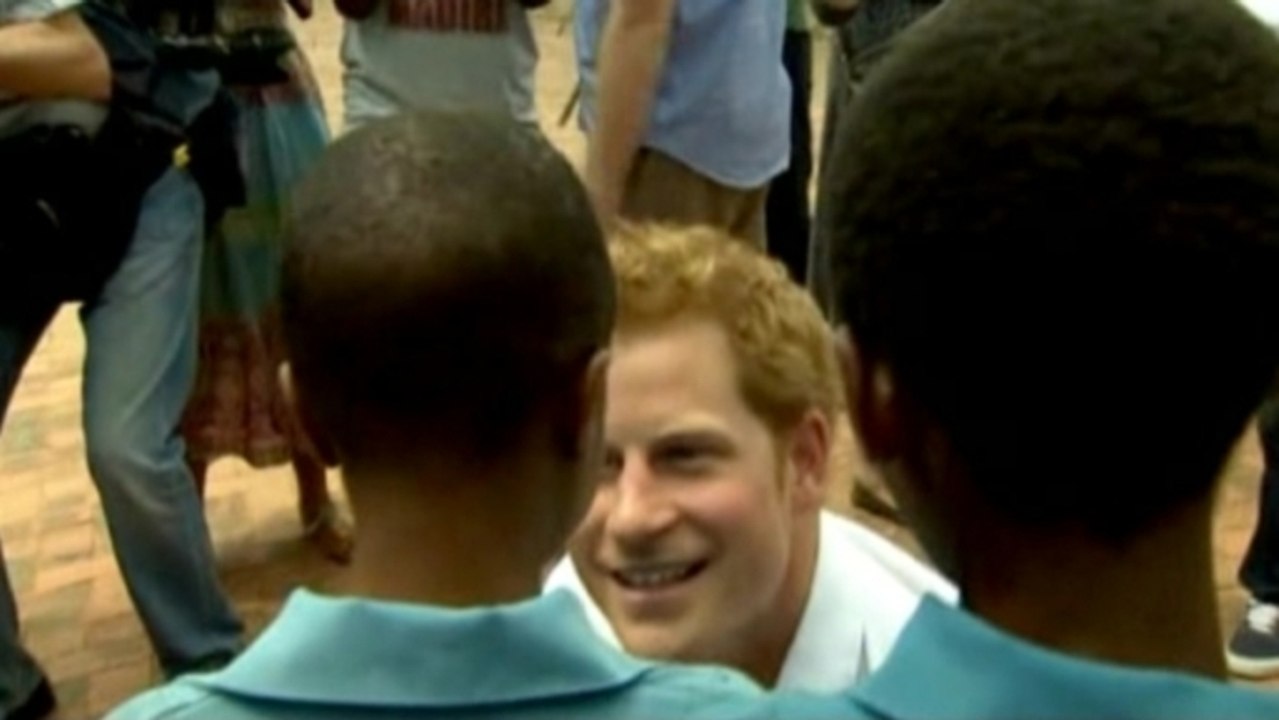 Prince Harry visits his African charities