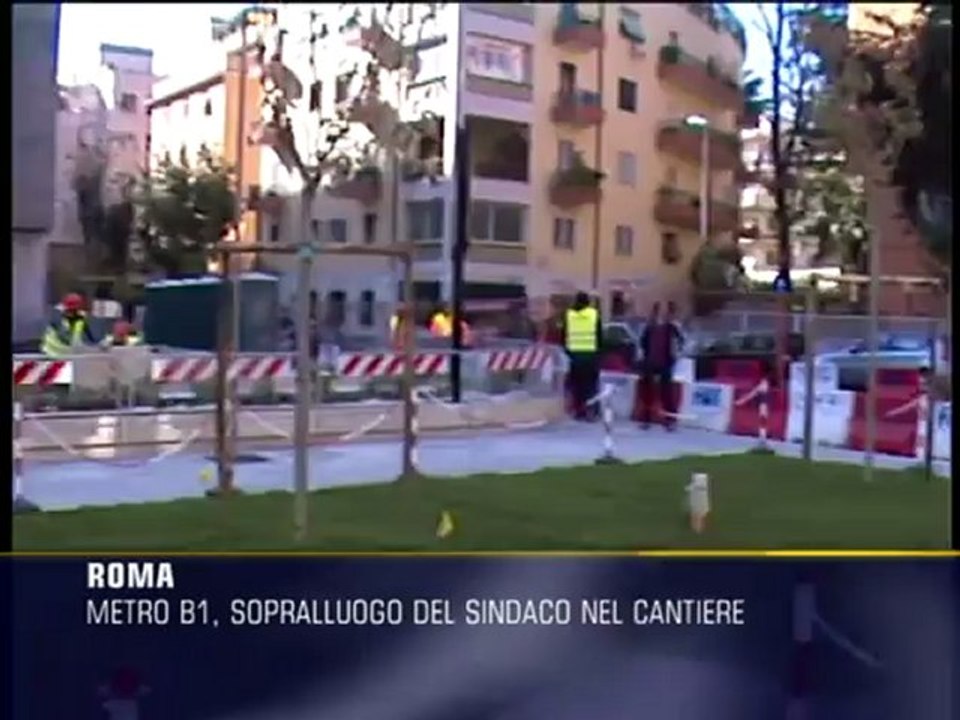 Fini e Alemanno, sopralluogo nel cantiere