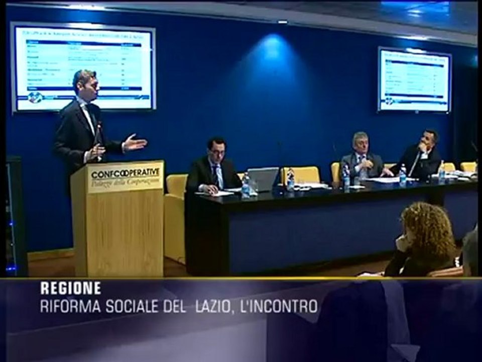 Riforma sociale del Lazio, l'incontro